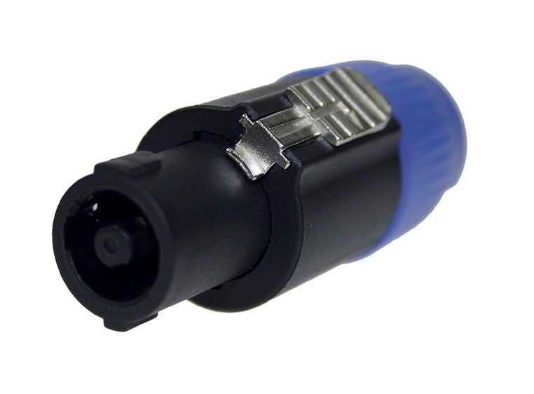 EA speakon 4 pins - sort/blå 